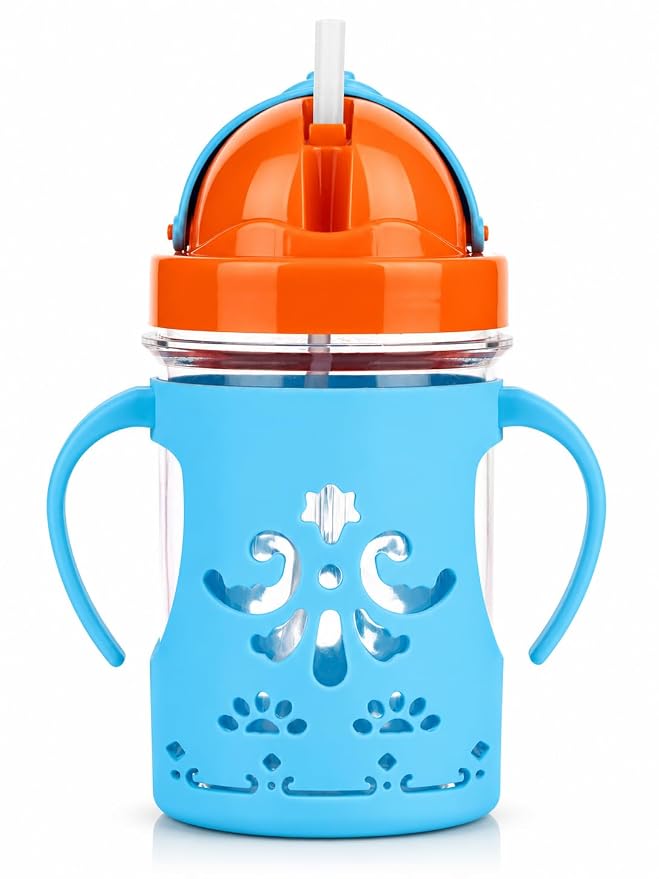 Baby Sipper Cup with Handles & Straw