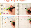 Practice Copybook for Kids, 4 Books with Pen