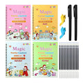 Practice Copybook for Kids, 4 Books with Pen